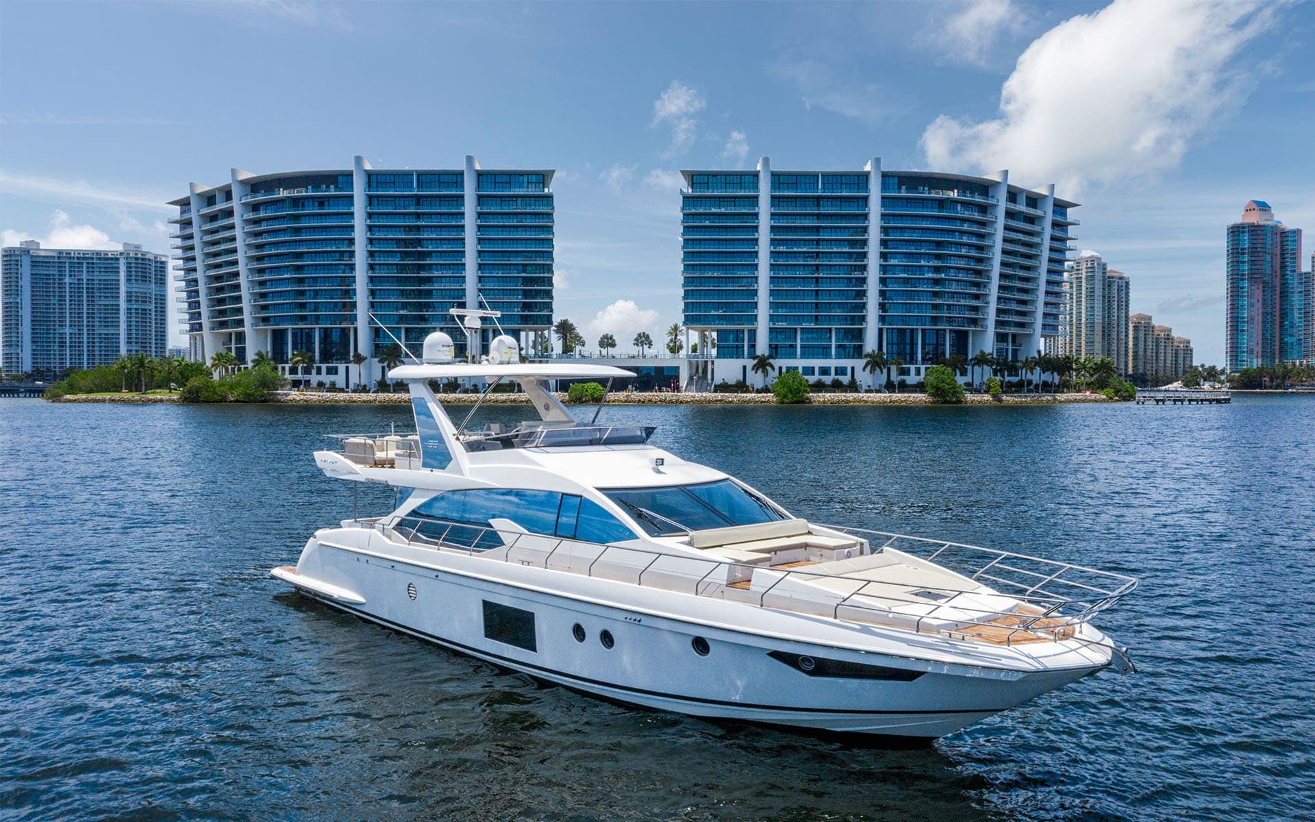 66' Azimut Flybridge — Azimut yacht charter in North Miami Beach, FL